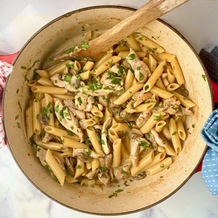 Creamy Chicken Mushroom Pasta