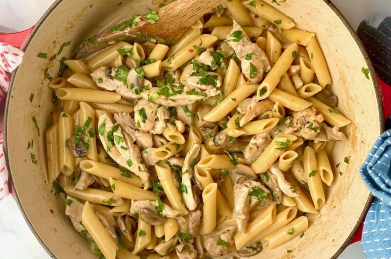 Creamy Chicken Mushroom Pasta