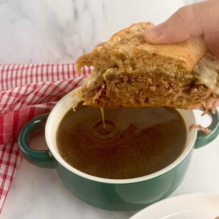 Slow Cooker French Dip Sandwich