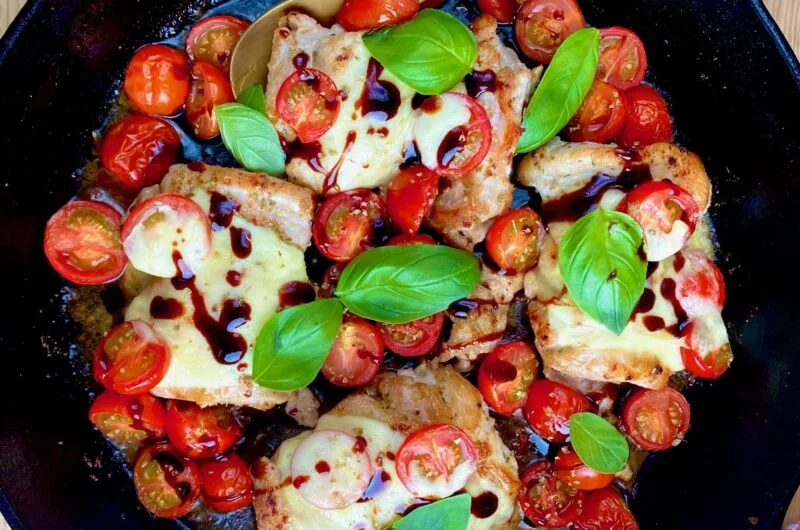 Cast Iron Caprese Chicken